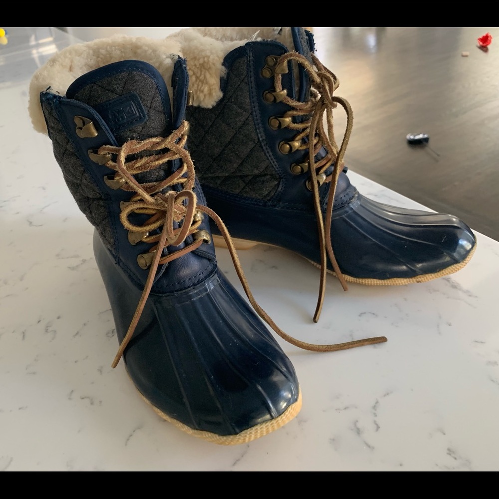 Sperry Top sider Women Shearling/Rub/Wool boots -8